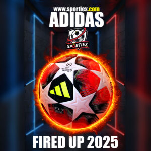Adidas Fired Up 2025 official match ball of UEFA Champions League