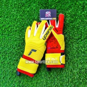 Reusch Attrakt Professional Goalkeeper Gloves, Football Goalkeeping Gloves Yellow