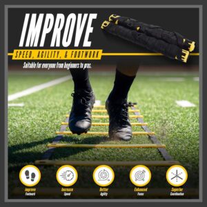 Football Training Ladder | Adjustable Agility Training Ladder for High Intensity Training