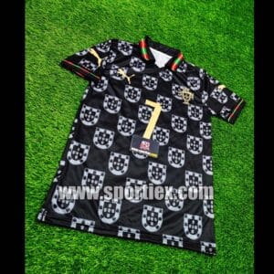 Portugal FIFA World Cup 2026 Away Jersey Black Customized Name & Number