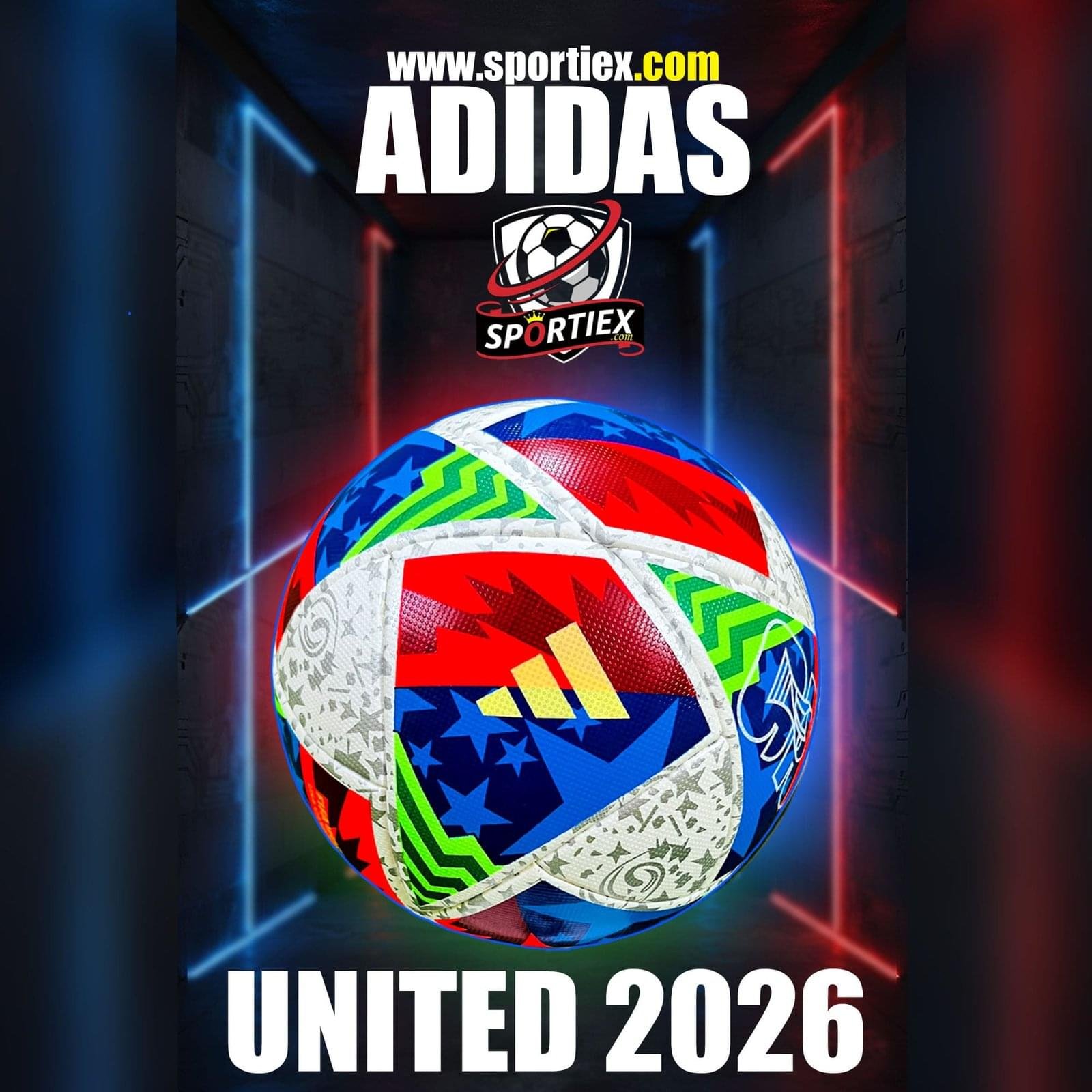 Adidas United 2026 World Cup Official Match Ball - Sportiex Banner Adidas United 2026 Football